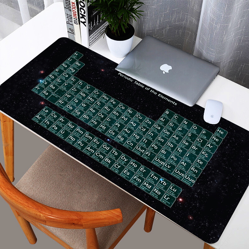 Alfombrilla de ratón de gran tamaño para Gaming, tabla periódica de productos químicos, xxl alfombrilla de ratón, antideslizante, para teclado de videojuegos: 3 / Size 800x300x2 mm