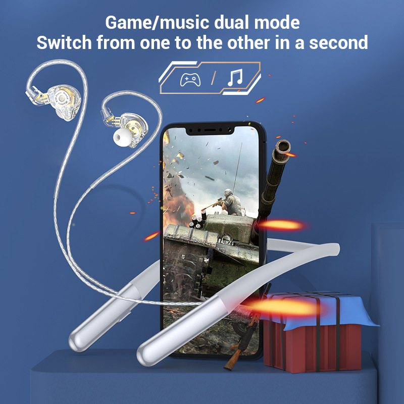 2024 Ge018 Oortjes Bluetooth 5.4 Hoofdtelefoon Sport Oordopjes Ingebouwde Microfoon Halsband Hoofdtelefoon Stereo Oordopjes Headset Voor Hardlopen