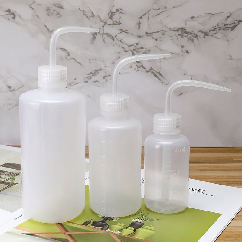 150/250/500mL agua pico verter hervidor herramienta suculentas riego de planta y flor puede exprimir botellas con boquilla larga pico cuentagotas
