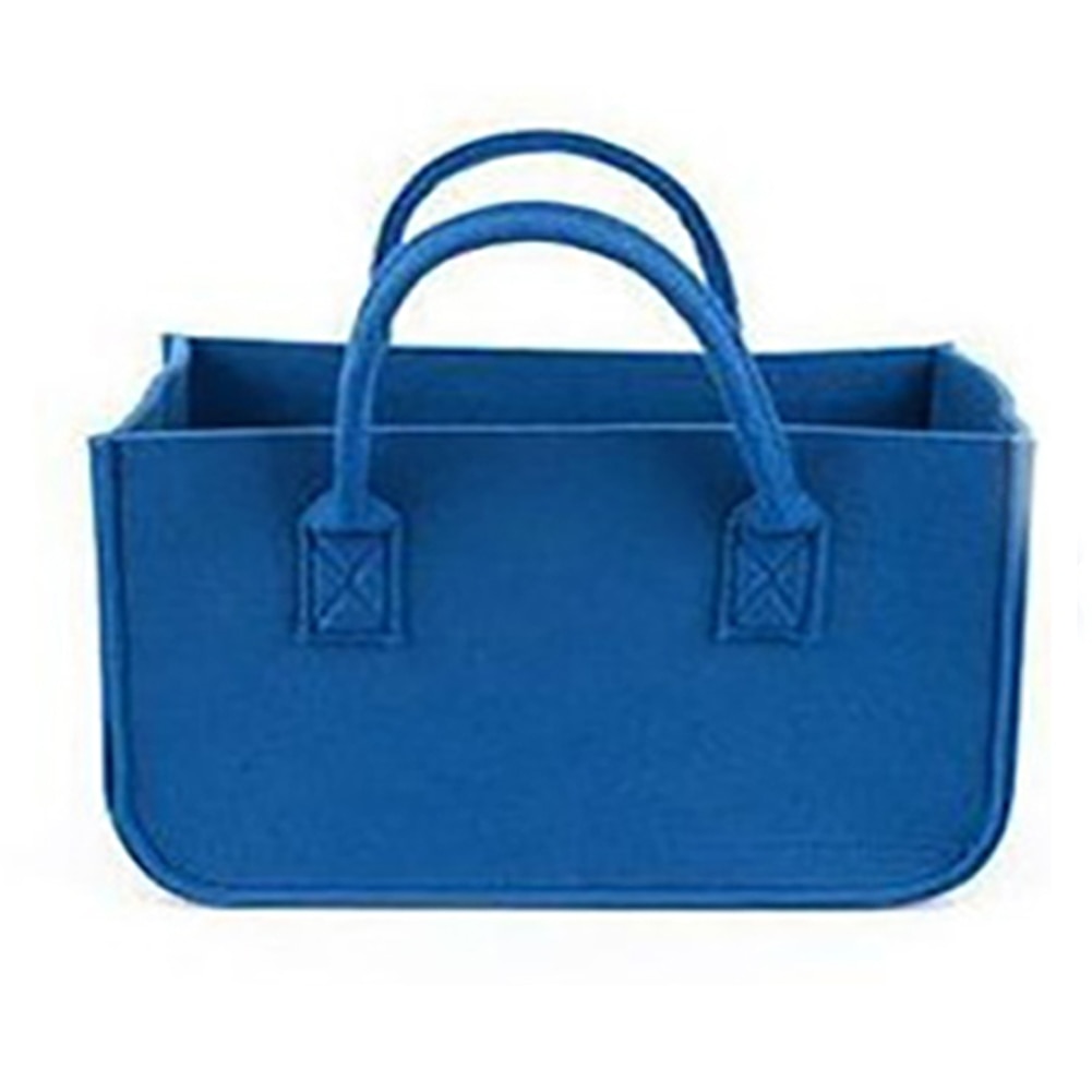 Organisateur sacs multifonctionnel transporteur rectangulaire Shopping grande capacité feutre panier de rangement avec poignée chambre sac à main