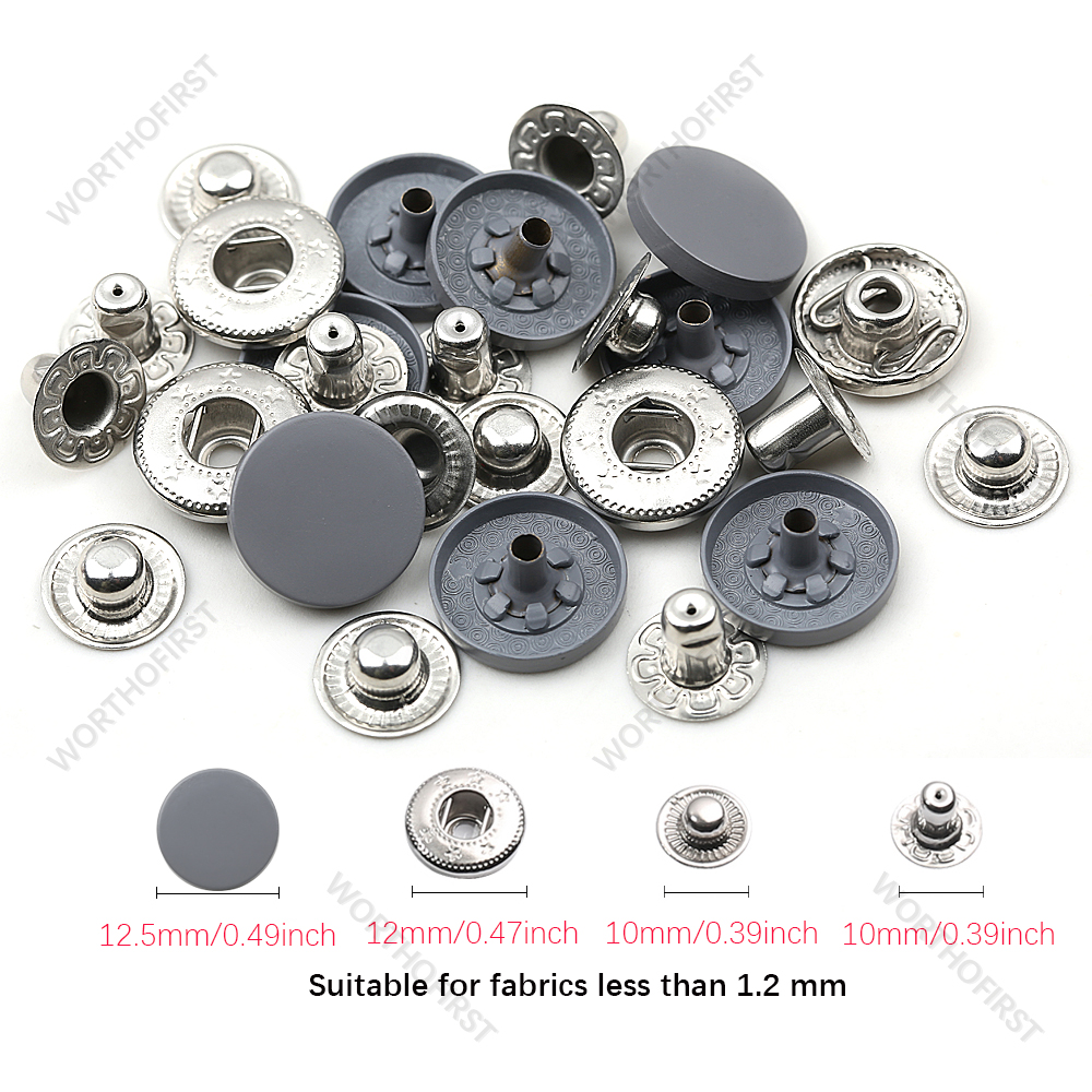 Neue Leder Druckknöpfe, 12,5mm schwer Pflicht schnappen Befestigungen, 14 Farben Leder Schnappt für Kleidung, jacken, Jeans Trägt, Armbinde