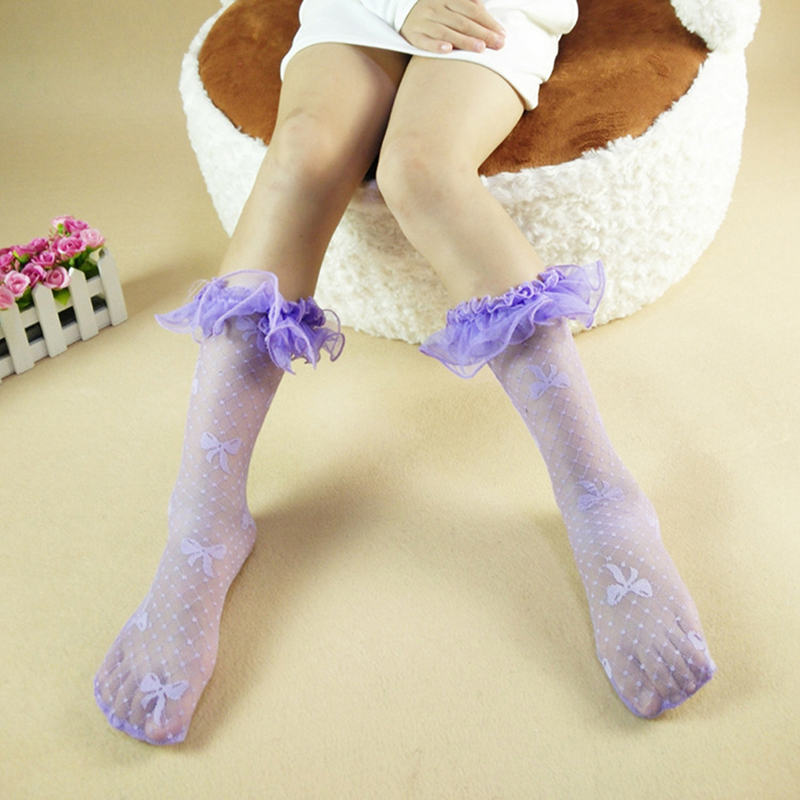 Summer Baby Girls Kids Toddler Lace Ruffle Princess Mesh Socks Children Breathable Ankle Sock