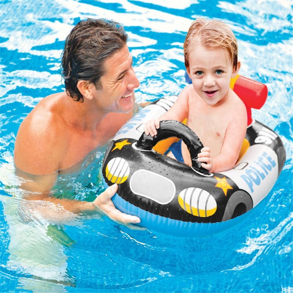 Bonito flotador de agua de dibujos animados para bebé, círculo hinchable grueso, asiento de barco, juguete de seguridad para natación piscinas, niños, piscina, anillo de natación, juguetes para bebés