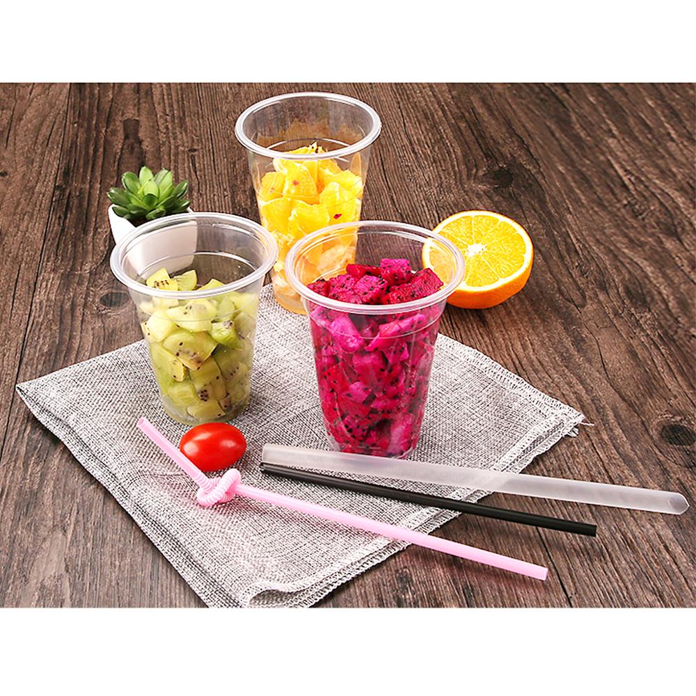20 stuks Wegwerp Sap Cups Transparante Koude Dranken Kopjes Takeaway Verpakking voor Iced Koffie