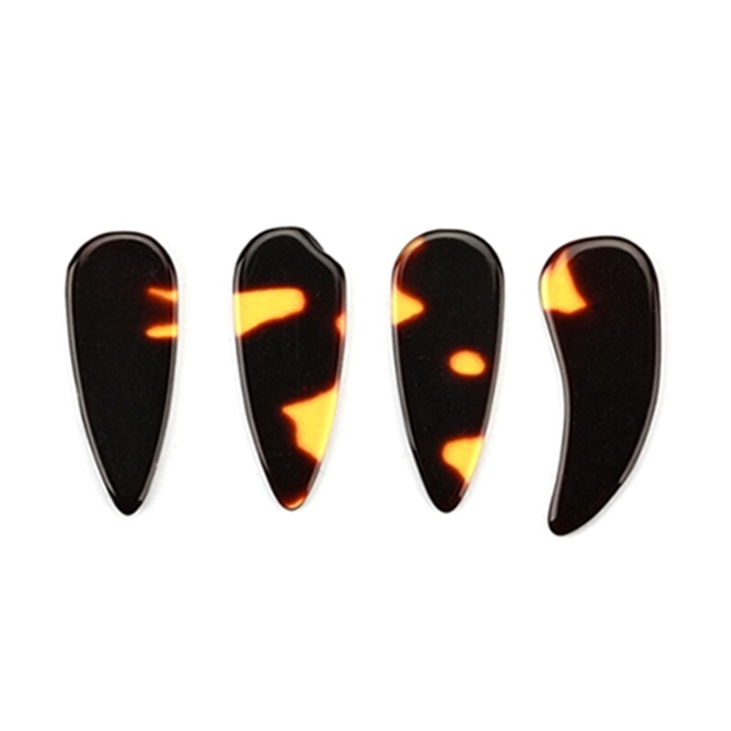 3 Médiators Guitare Lumineux LED - Blanc, Vert, Violet - Picks Sensibles Au Touch - Style Et Visibilité