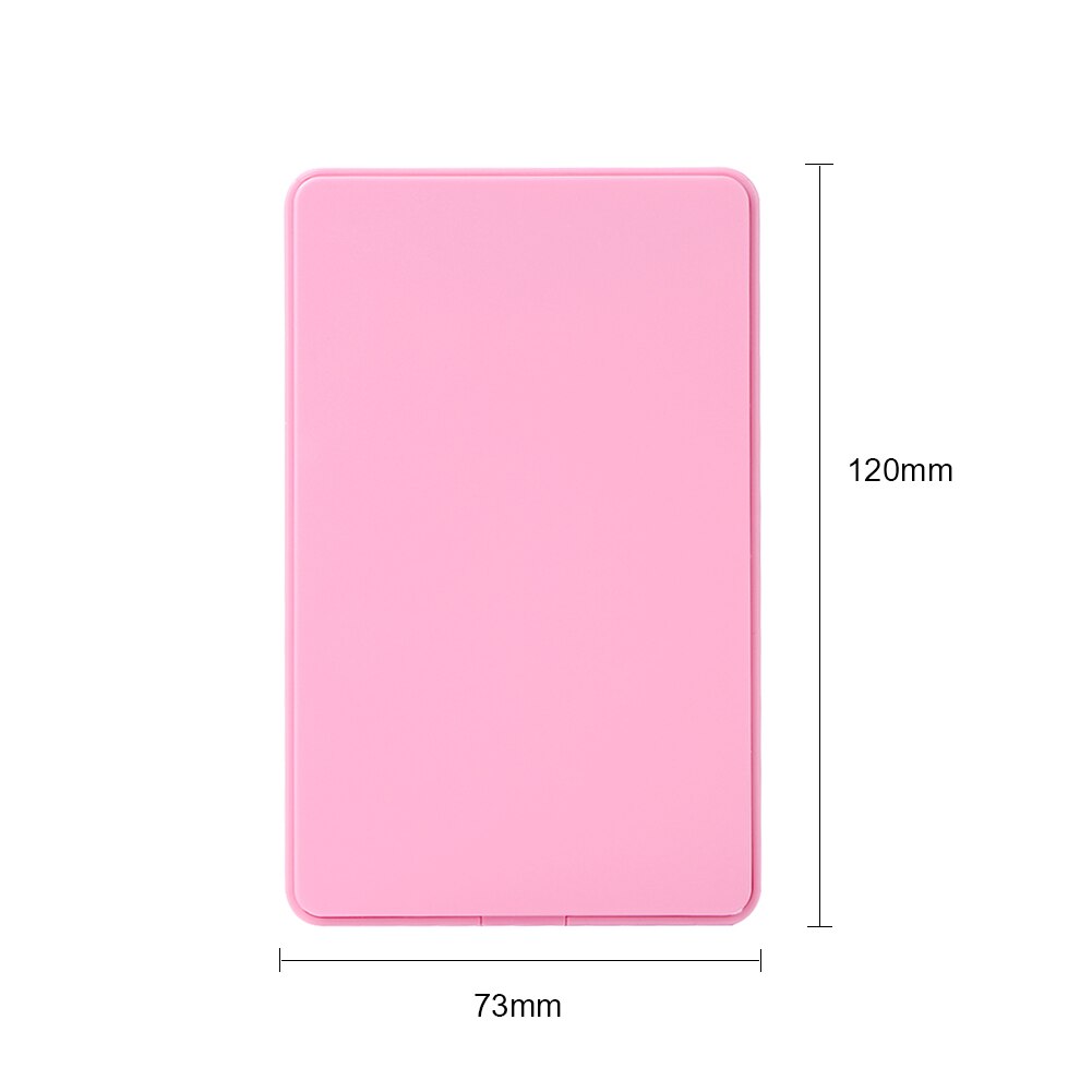 Externe Fällen SSD Gehäuse HD Gehäuse 2,5 zoll USB 2,0 SATA HDD Festplatte Super Speed mit Windows: Pink