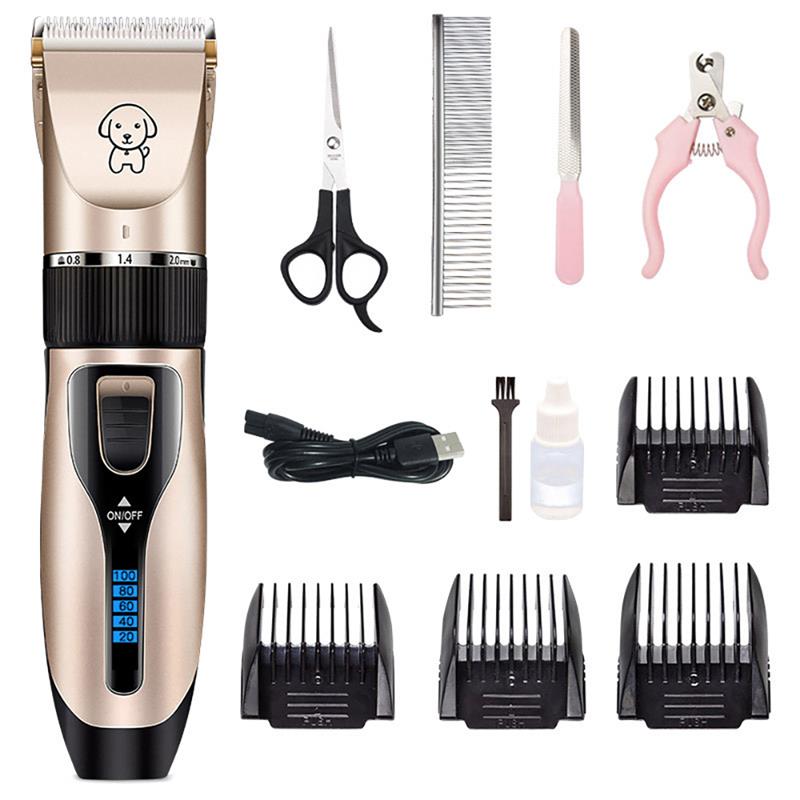 Pet Dog Hair Clippers Grooming Electric Scissor Rechargeable Cordless Shaver Low Noise Haircut Tool Pets Haircut Machine: 02