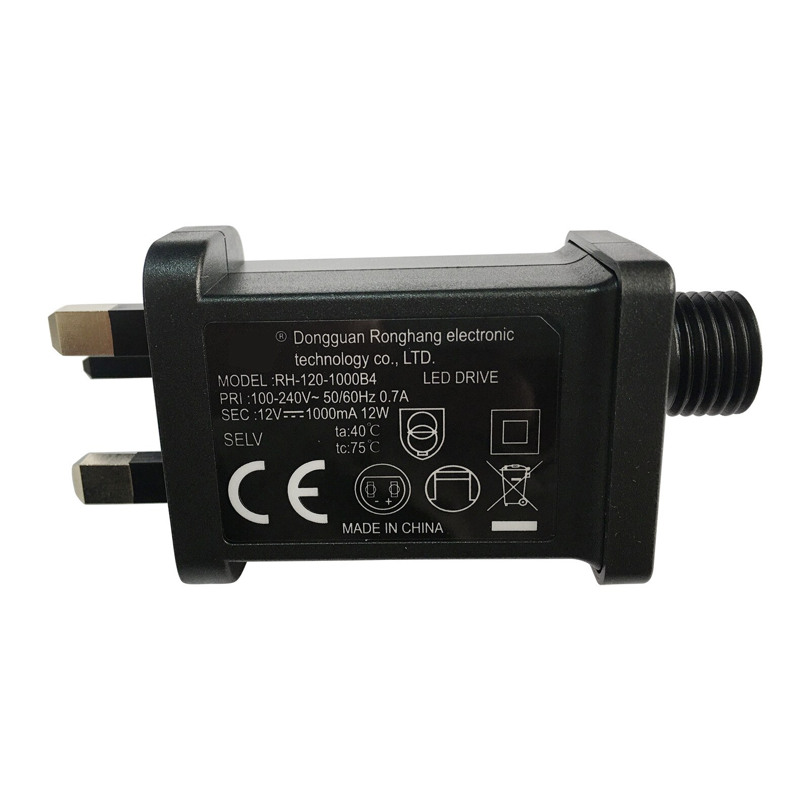 LED Transformer Replacement 12V 1A Class 2 Power Supply LED Transformer Replacement for String Light Inflatable Device US EU UK: UK