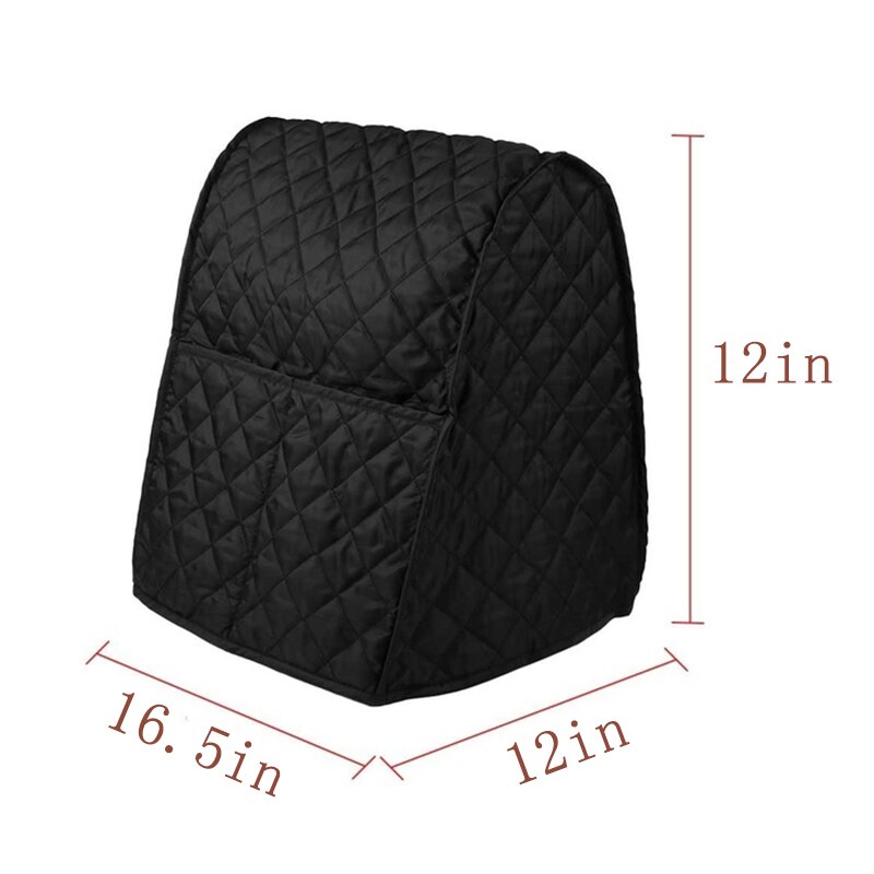 Kitchen Mixer Cover Mixer Cover///Pot Electric Pressure Cooker Cover//Two Slice Toaster//Refrigerator Door Handle Cover: black