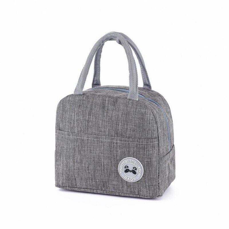 Sacs à déjeuner frais pour femmes enfants fille étanche Portable fermeture éclair thermique Oxford sac isotherme pratique boîte à déjeuner fourre-tout alimentaire BBQ sac: 2