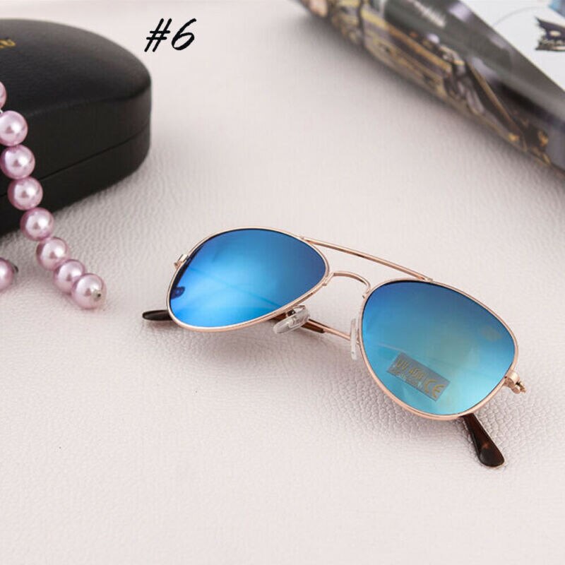 Retro Children Aviation Toddler baby Boys Girls Sunglasses Frame Kids UV400 Pilot Eyeglasses Glasses Outdoor