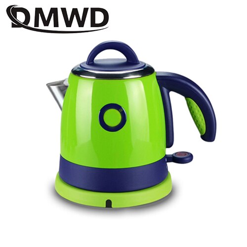 Long Spout Mouth Stainless Steel Heating Water Boiler Electric Kettle Auto Power off Boiling Heater Drip Coffee Tea Pot 0.8L: green