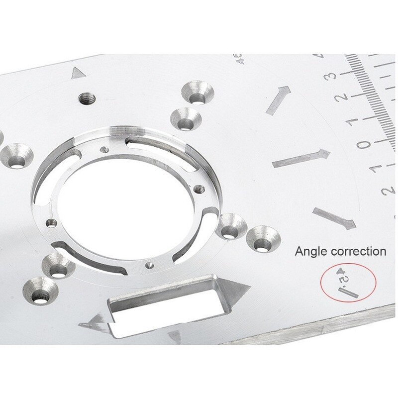 Aluminium Carpenty Router Table Insert Plate Multifunctional Woodworking Benches Carpenter Trimming Machine Engraving Board