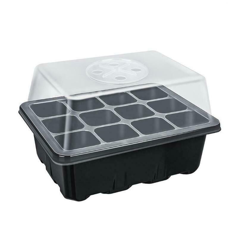 Zaad Starter Lade Cellen Kweekbak Planten Ontkiemen Kit Tuin Zaad Starten Tra: Black