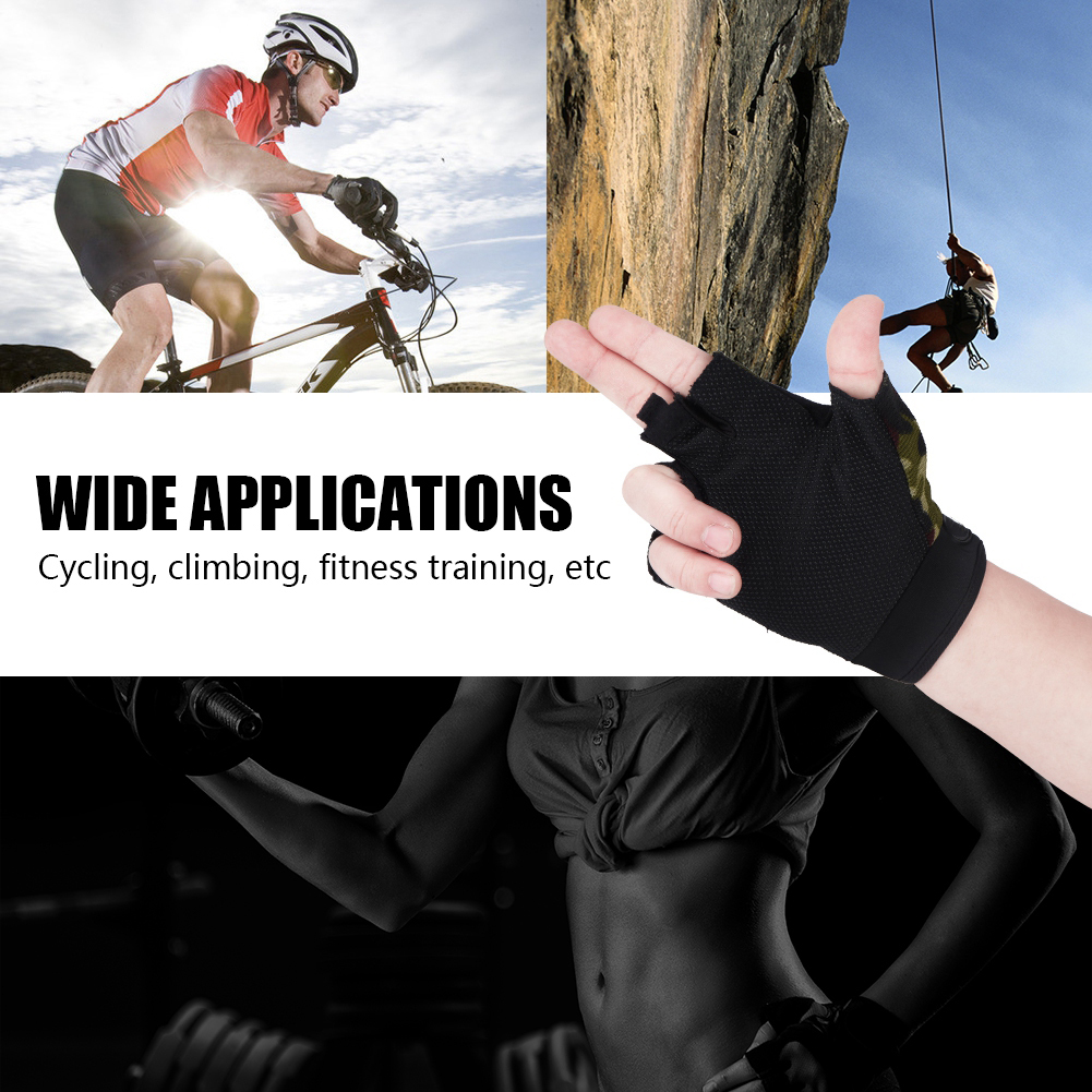 Gants de vélo ajustables pour enfants, unisexes, à enfants-enfants-demi-doigts, respirants, antidérapants, durables, pour l'équitation, le cyclisme