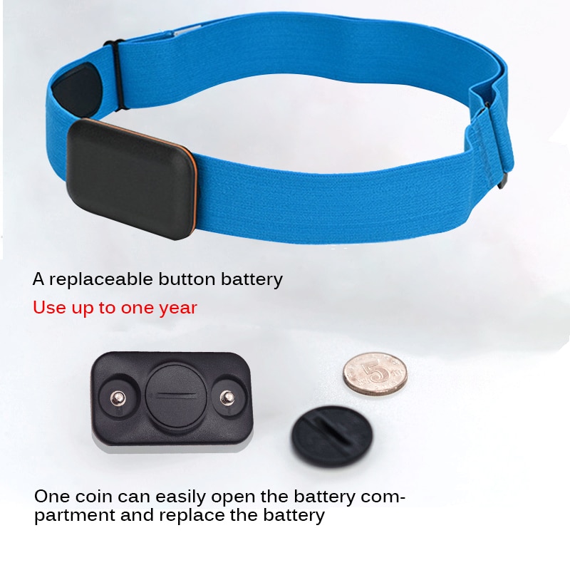 Chest Heart Rate Monitor Strap Heart Rate Belt Bluetooth Heart Rate Sensor Real-Time Heart Rate Monitoring for Cycling Running