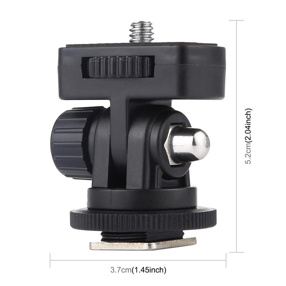 PULUZ Vlogging Accessories Rig Vlog Camera Clamp 1/4" Thread Cold Shoe Tripod Mount Adapter for Smartphone LED Light DIY Options