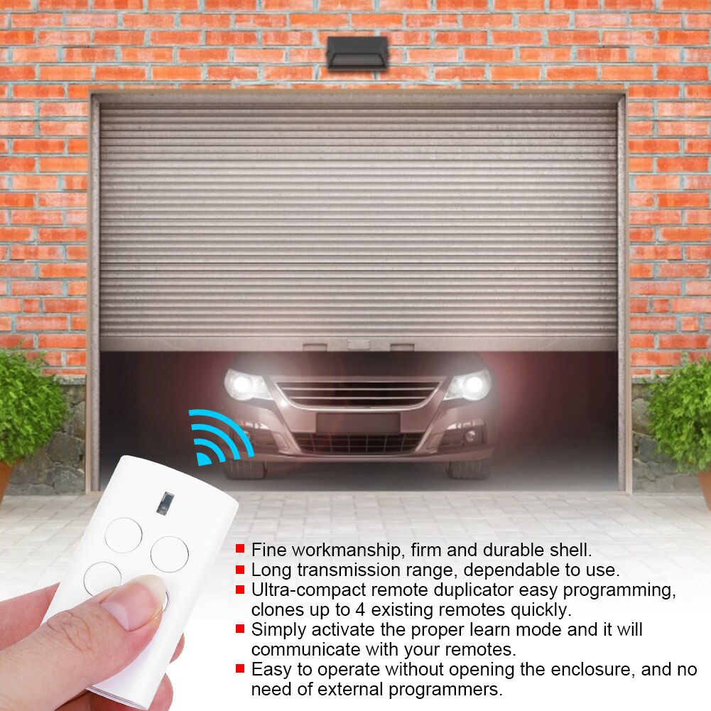 Rolling code Wireless remote control transmitter portable keyfob 400/300 remote control use for garage door openers