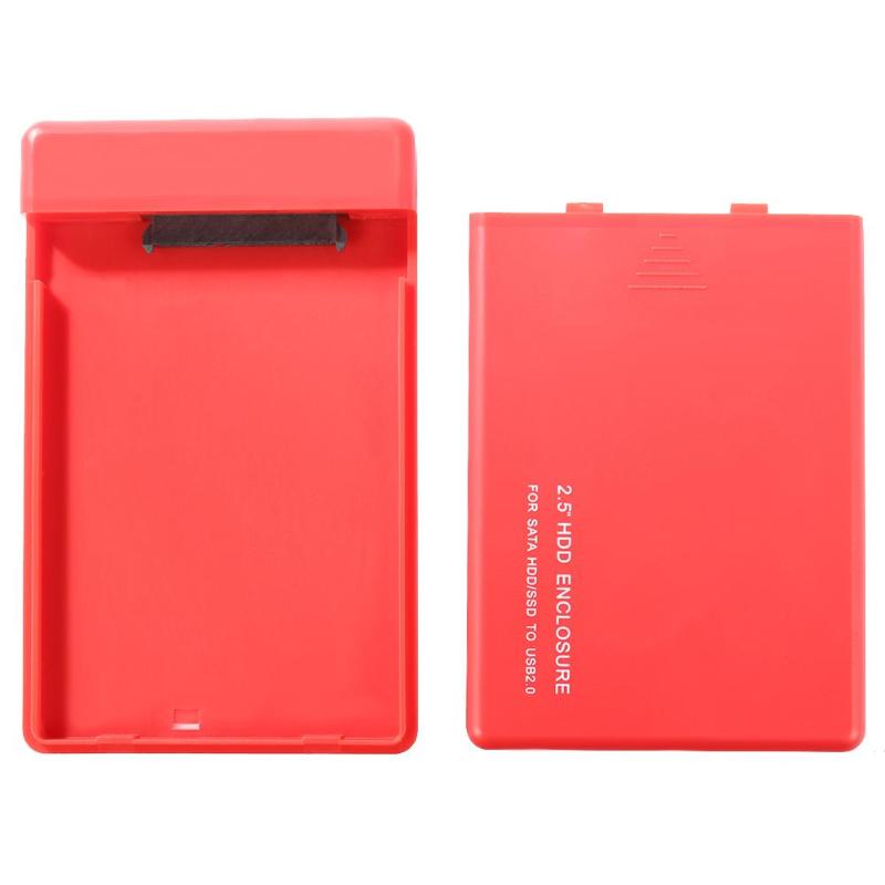 2.5 tums usb 2.0 sata 2.0 hårddisk box extern hdd hölje väska verktygsfritt stöd 3tb extern hdd låda låda