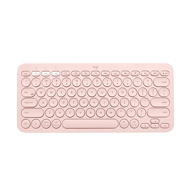 Logitech K380 Wireless Bluetooth Keyboard Multi-device Portable Ultra-thin Keyboards For Windows Android ios universal Original: Pink