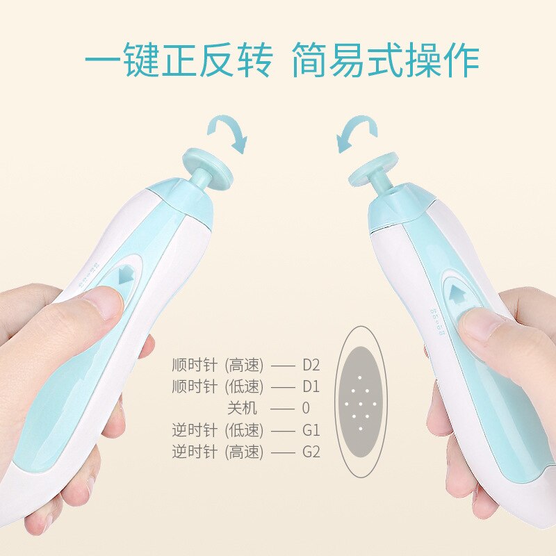 Infant Electric Nail Grinder Baby Nail Scissors Anti-Meat Newborns Children with Safe Polishing Care Suit