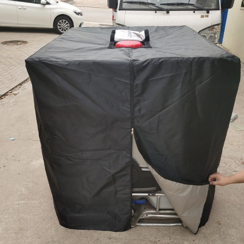 1000L IBC Ton Barrel Protective Cover Waterproof Dustproof Rainwater 210D Outdoor Cover Tank Container Sunscreen Shade