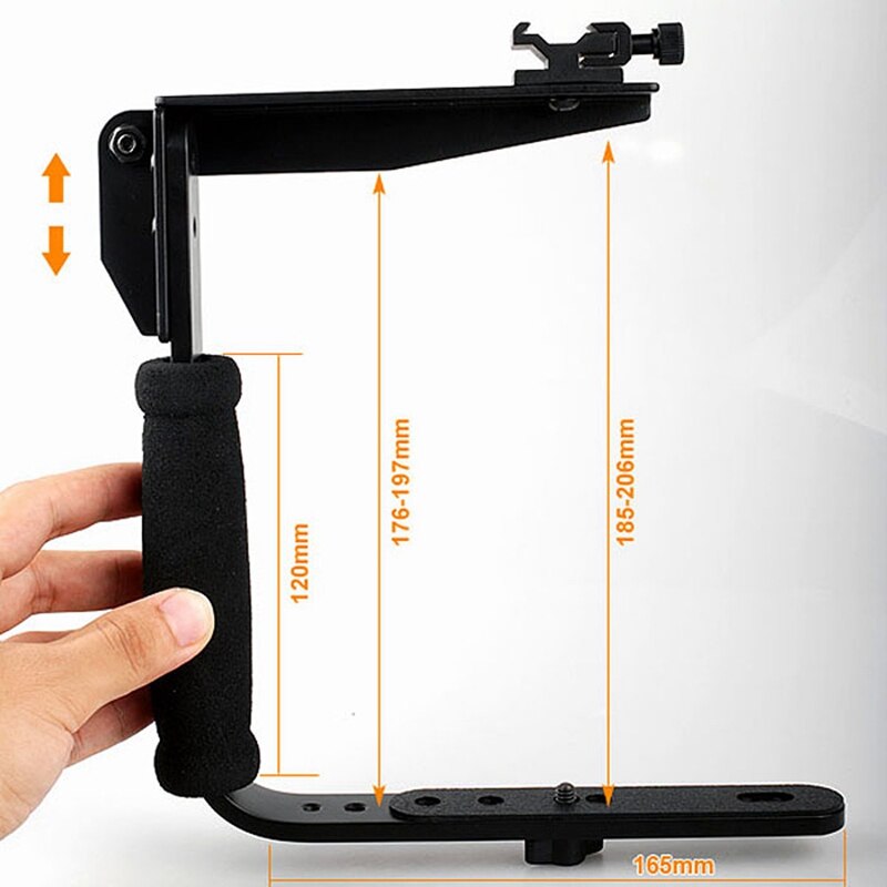 635 Bracket Camera Flash Bracket Grip Aluminium Alloy Quick Flip Flash Bracket Grip Camera Flash Arm Holder For Nikon For Cano