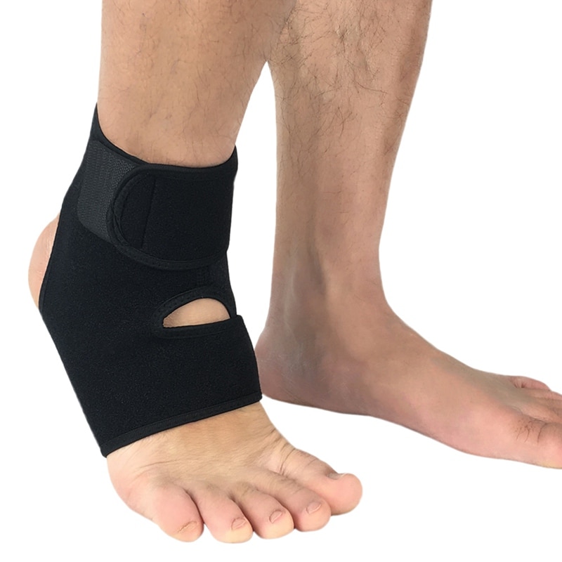 1PC Support de Cheville Élastique Réglable Pied Couvre-talon Protecteur enveloppement de bandage en Cours D'exécution Basket-Ball Orthèse Soutien Fitness Outils