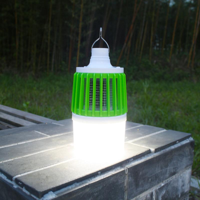 1pc 3 In 1 Portable Multi-function USB Rechargeable LED Camping Lantern Bug Electric Mosquito Waterproof Zapper Killer Lights