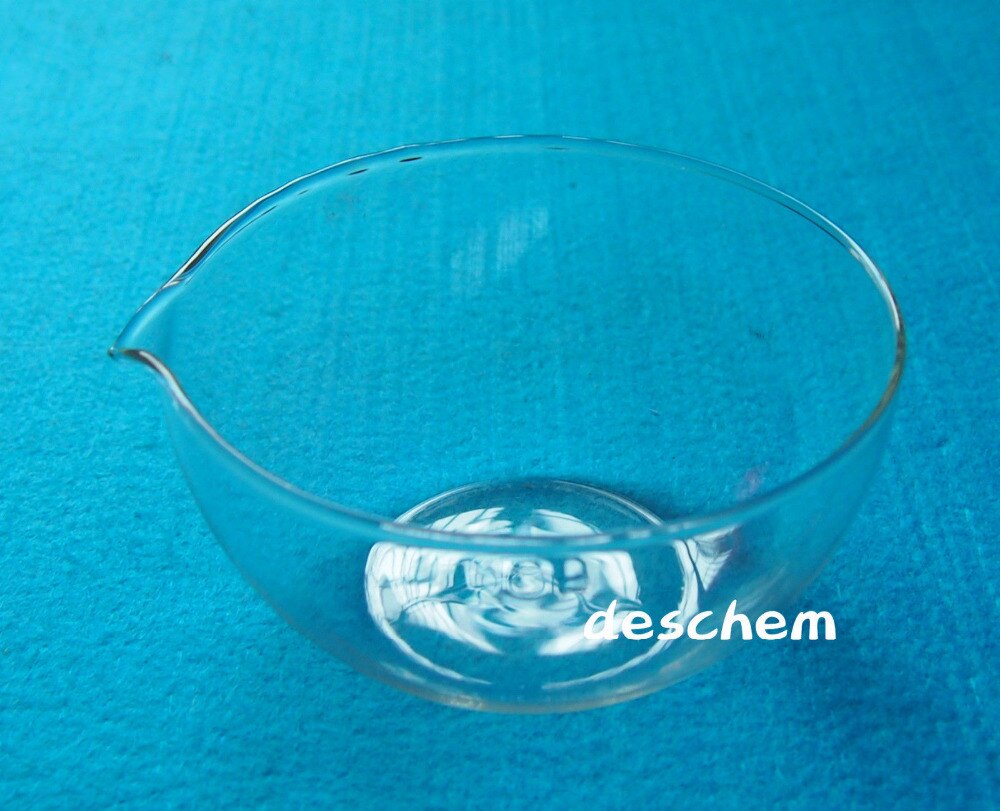 Plato de evaporación de vidrio, fondo plano, vidrio químico de laboratorio, OD 12CM, 120mm