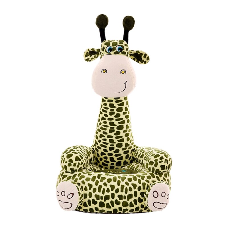 Karikatur freundlicher Sitze Sofa Komfortable PP Baumwolle Ebene Giraffe Sitzen Stuhl Spielzeug Sessel Couch für Baby Kleinkind freundlicher: Sitzung Grün Hirsch