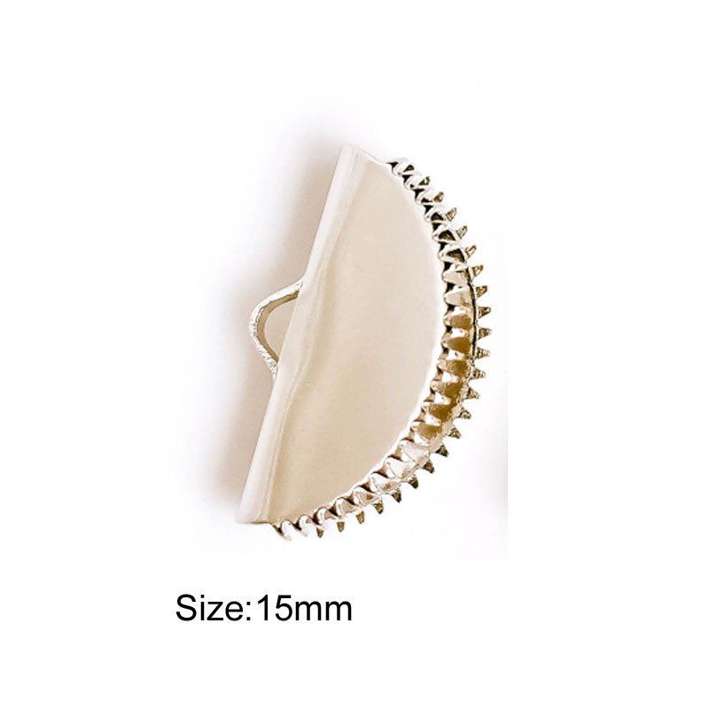 Round Flat Tassel Top Beads Cap Alloy End Tip Cap Cap Cord Cap Tassels topper Making DIY Handmade craft tassels AlinaCraft: Sliver Diameter 15mm