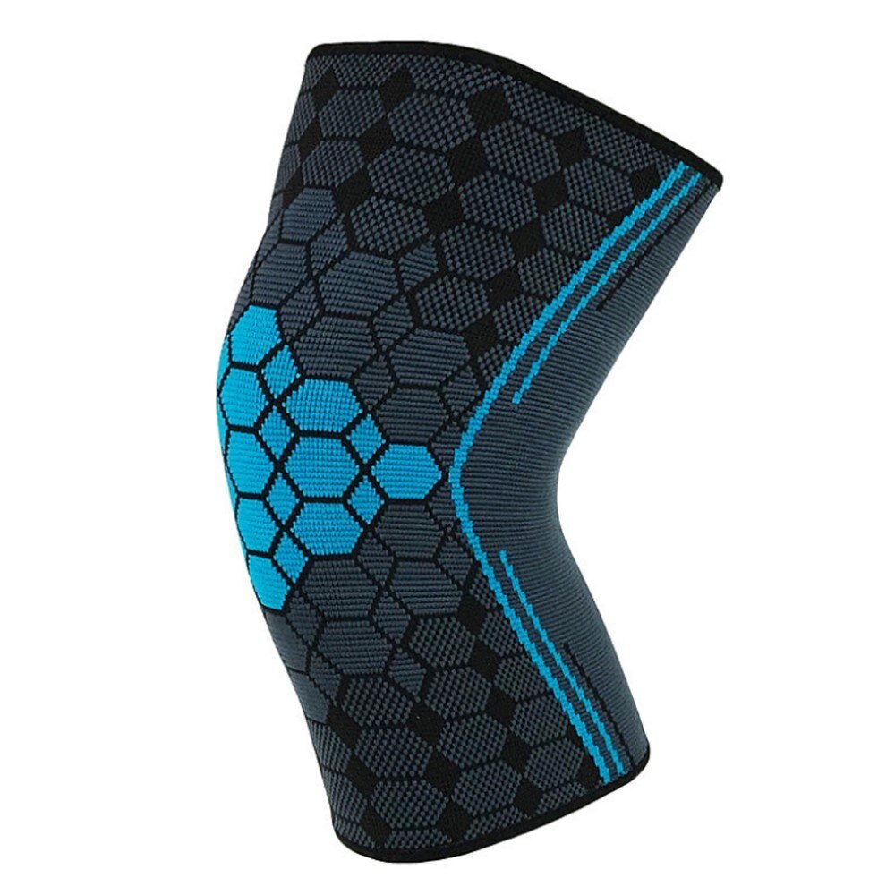 Værd 1pc sport knæpuder nylon elastisk basketball volleyball knæpude støtte fodbold fitness gear bøjle træningsbeskytter