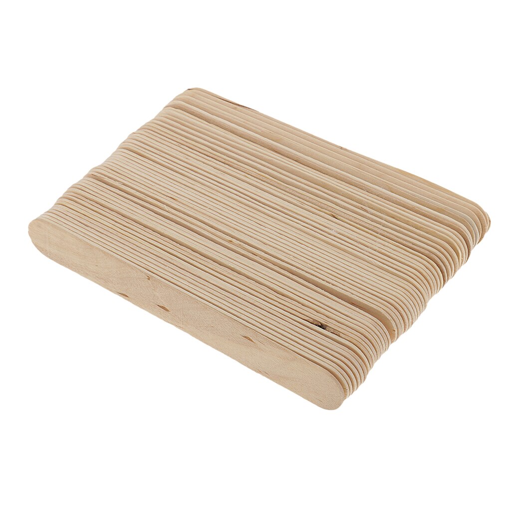 Spatules jetables en bois pour épilation à la cire, 50 pièces, bâtonnets pour enlever les poils du corps, applicateur abaisse la langue