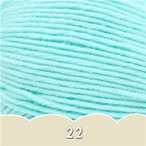 1 bal x 50g DK Baby Wol Garen 4ply Gekamd melk katoen hand breien Haak Garen: 22