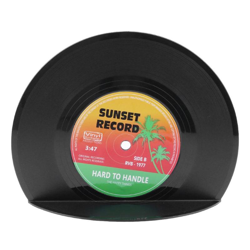 2 Stuks Vinyl Record Vormige Boek Planken Houders Boek Houder Stand Retro Stijl Desktop Plank School Kantoorbenodigdheden