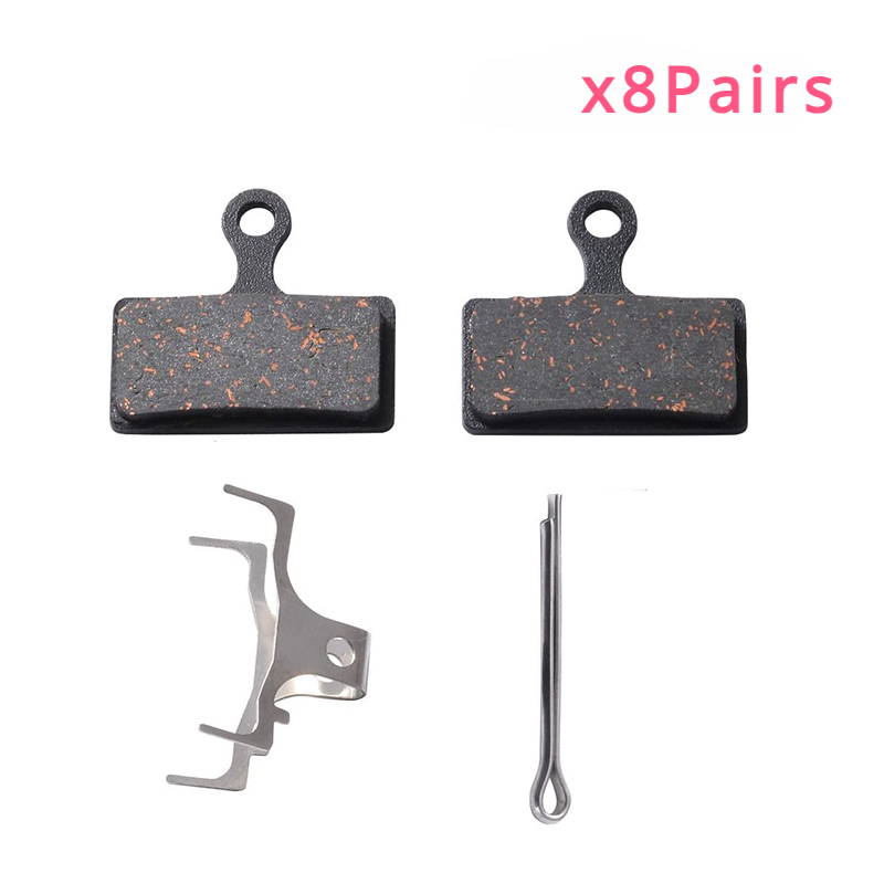 Plaquettes de frein semi-métalliques pour vélo de route VTT, Shimano XT, M8000, M785, XTR, M9000, M9020, M987, M988, M985, SLX, M7000, M675, 8 paires, 10 paires, 20 paires: Rouge
