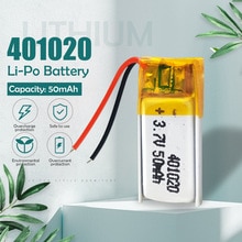 3.7 V 50 Mah 401020 Lithium Polymer Li-Po Oplaadbare Batterij Voor Speelgoed Auto Bluetooth Speaker Bluetooth Headset Digitale producten
