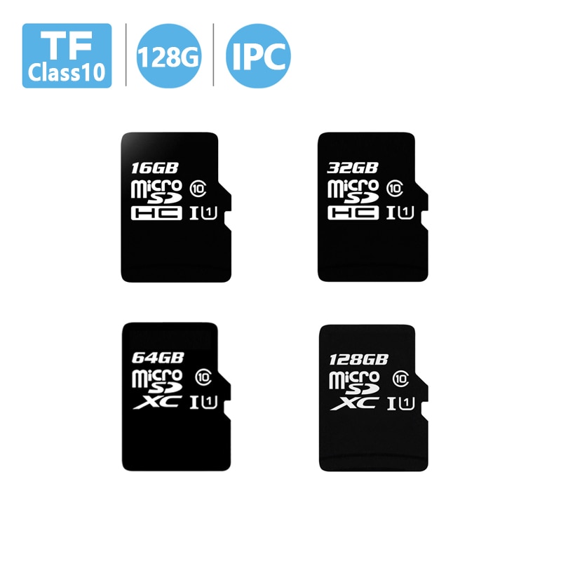 Klass 10 tf kort 16gb 32gb 64gb 128gb minneskort micro sd kort för wifi säkerhetskamera ip kamera tf kort för wifi kamera ip