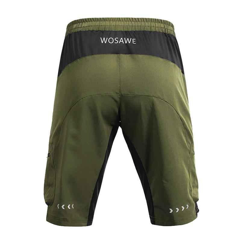 Motorfiets Reflecterende Shorts MTB DOWNHILL mannen Sport Fiets Rijden Fiets Korte Broek Causale Leisure Fietsen Veiligheid Clothings: green / L