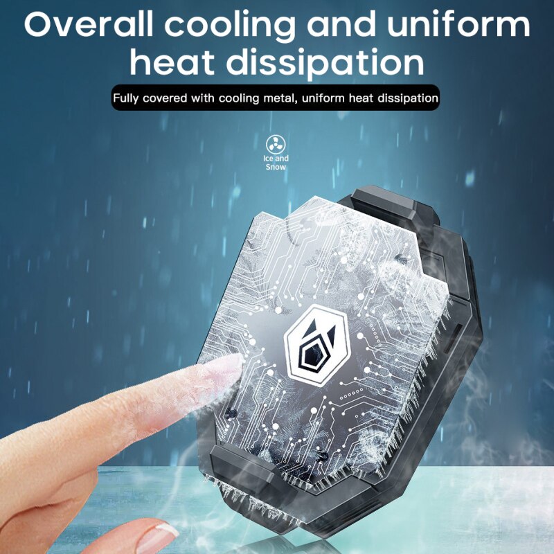 1pc Mobile Phone Cooling Mute Fan Universal Semiconductor Refrigeration Radiator Phone Cooler Holder Mobile Phone Radiator: 2