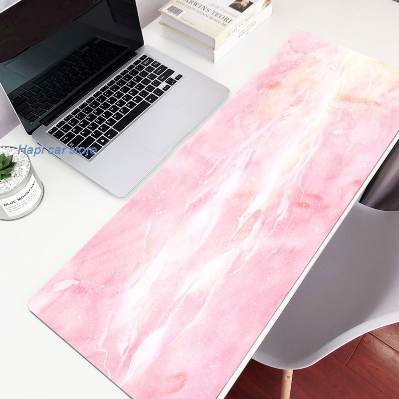 Large Marble Desk Pad Mouse Pad Gamer Waterproof Kawaii Desk Mat Computer Keyboard Table Decoration Cover Gaming Player Mice Mat