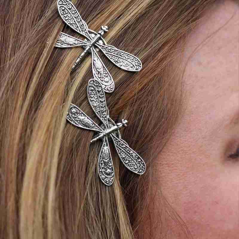 Pince à cheveux libellule Vintage, épingles à cheveux, accessoires pour coiffure de mariée, pince transparente pour cheveux, 1 pièce