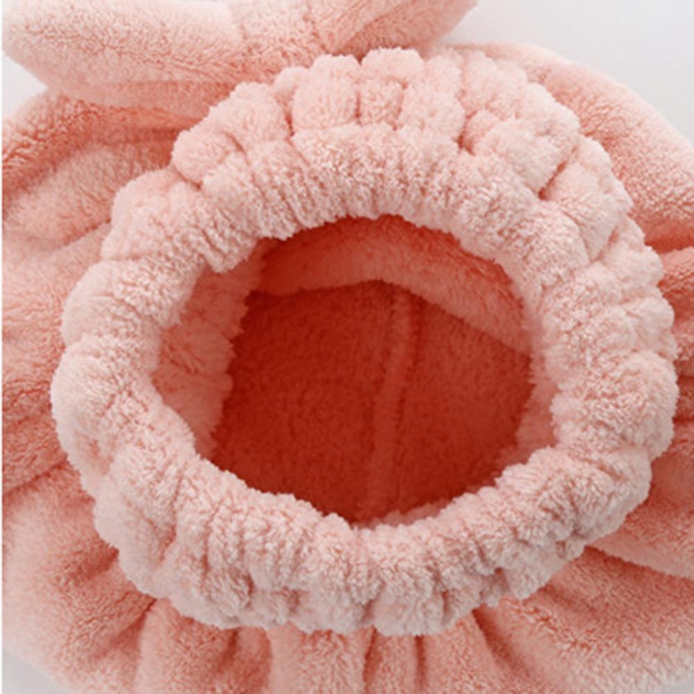 Coral Velvet Quick Dry Hair Hat Hair Drying Towel Super Absorbent Shower Head Wrap Towel Bath Cap Shower Hat