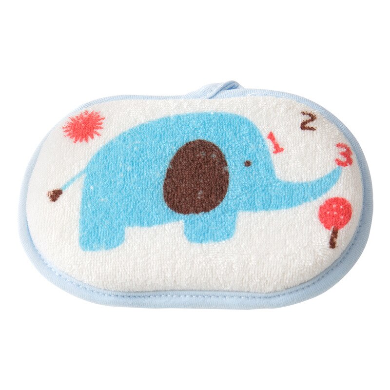Baby Bath Sponge Brushes Shower Products Comfortable Soft Towel Accessories Infant Children Rub Baby Rubbing Body Wash Cotton: BlueElephant