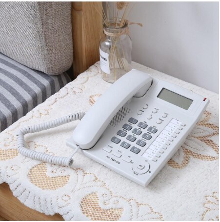 Beller-id telefoon thuiskantoor spot wit kx -t881 thuiskantoor vaste telefoon met beugel hotel bekabelde bureautelefoon