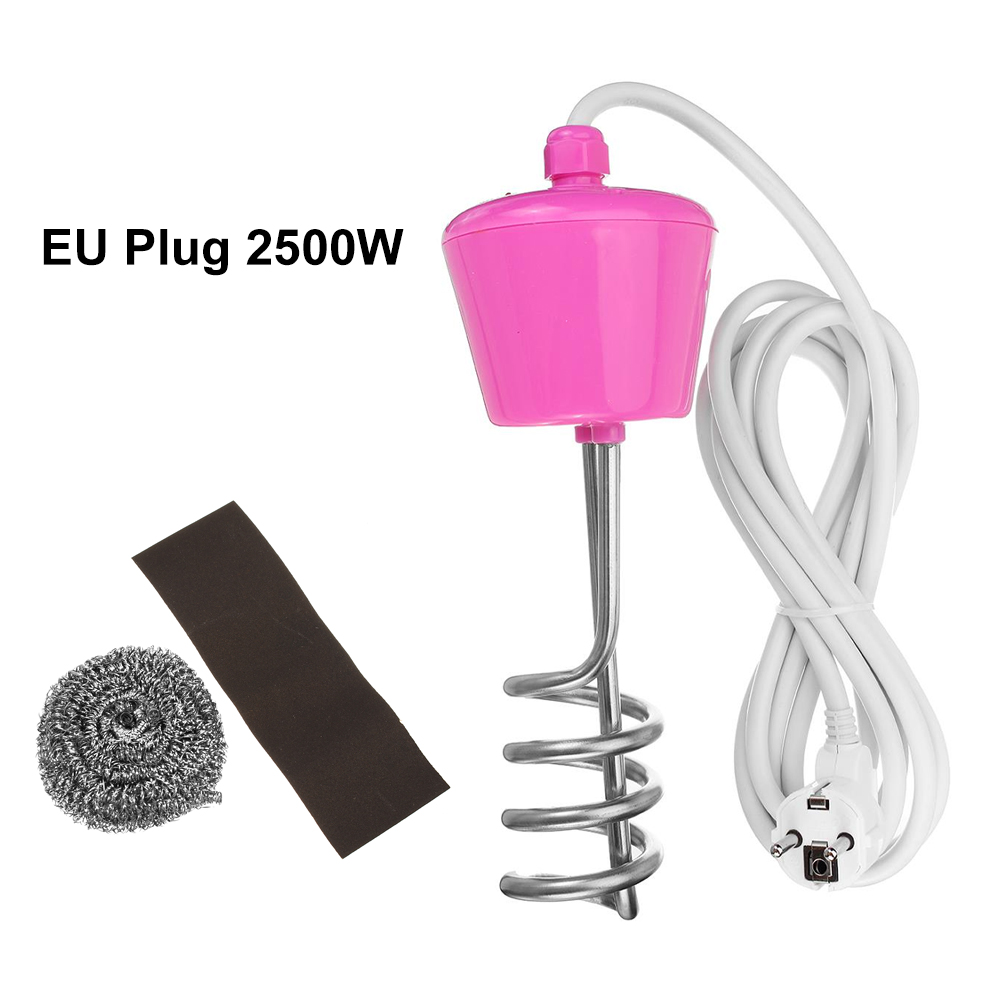 2000/2500/3000W 300cm Electricity Immersion Water Heater Element Boiler Portable Water Heating rods for Inflatable Swimming Pool: 2500W EU Plug