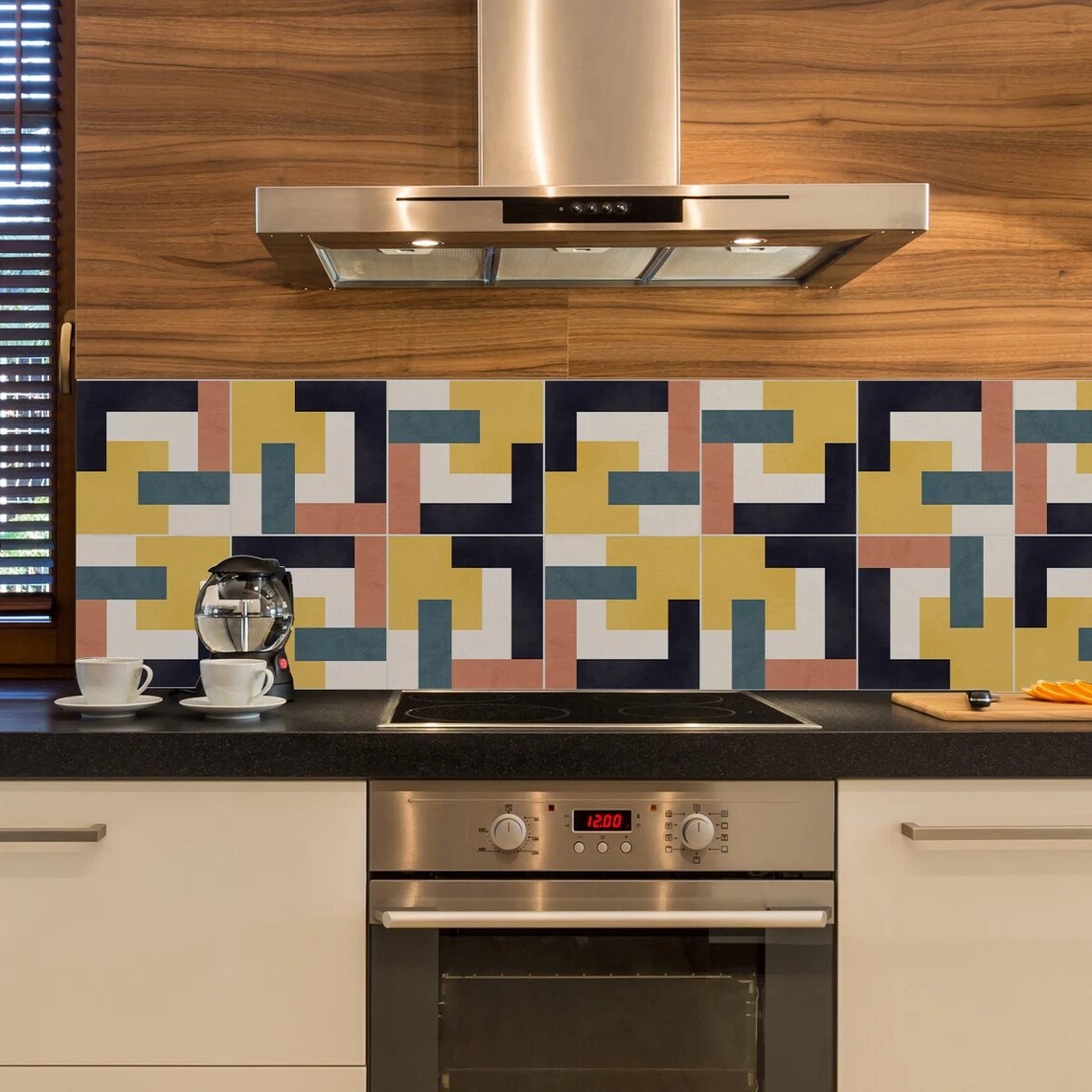 Gardenia Oranje Vloertegel Sticker Panel Adhesive Tegels Sticker Floor Badkamer Decoratie Schil En Stok Backsplash Behang