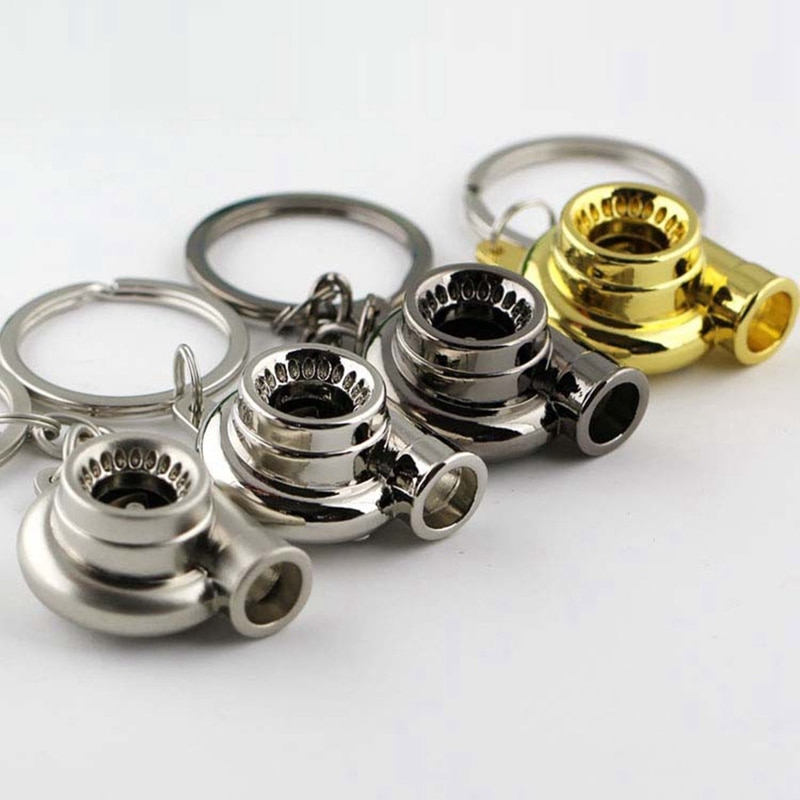 Verkligt visselpipa ljud turbo nyckelring ärm lager spinning auto del modell turbin turboladdare nyckelring ring nyckelring nyckelring