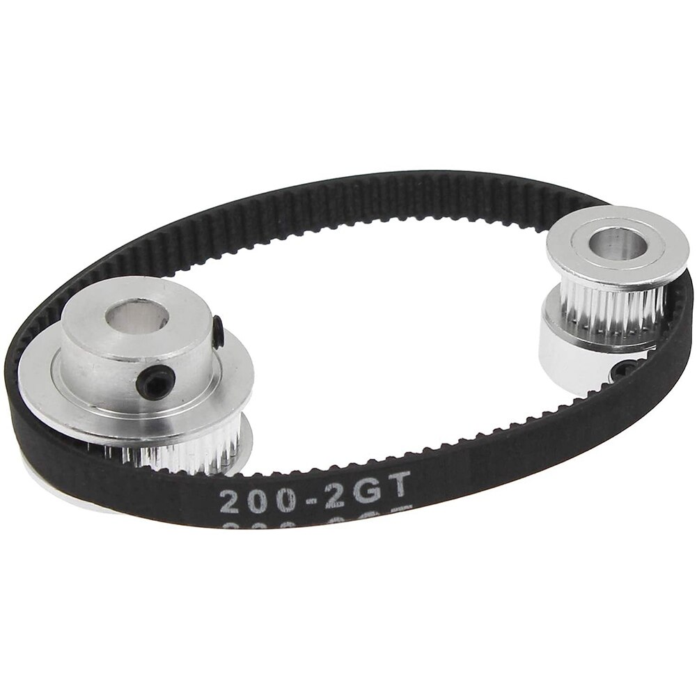 2 Sets GT2 Timing Belt Idler Pulley Aluminum Synchronous Wheel Kit for 3D Printer CNC Mechanical Drive